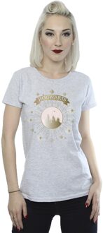 Harry Potter Dames/Dames Zweinstein Yule Ball Katoenen T-Shirt (Sportgrijs) Lichtgrijs - S