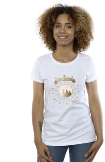 Harry Potter Dames/Dames Zweinstein Yule Ball Katoenen T-Shirt (Wit) - maat M