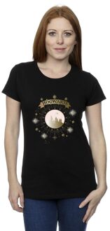 Harry Potter Dames/Dames Zweinstein Yule Ball Katoenen T-Shirt (Zwart) - M