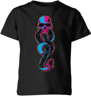 Harry Potter Dark Mark Neon kinder t-shirt - Zwart - 146/152 (11-12 jaar)