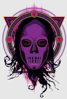 Harry Potter Death Mask 2 Neon dames t-shirt - Grijs - 3XL