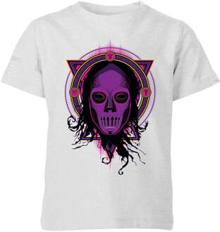 Harry Potter Death Mask 2 Neon kinder t-shirt - Grijs - 98/104 (3-4 jaar)