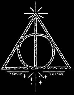 Harry Potter Deathly Hallows dames t-shirt - Zwart - 3XL