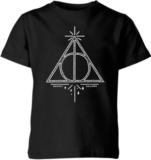 Harry Potter Deathly Hallows kinder t-shirt - Zwart - 134/140 (9-10 jaar)