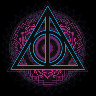 Harry Potter Deathly Hallows Neon trui - Zwart - M