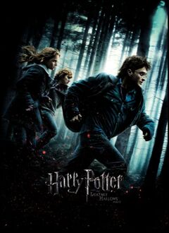 Harry Potter Deathly Hallows Part 1 Unisex T-Shirt - Black - XXL Zwart