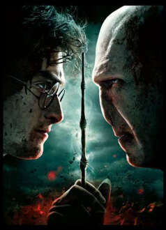 Harry Potter Deathly Hallows - Part 2 Hoodie - Black - M Zwart