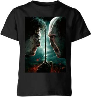 Harry Potter Deathly Hallows - Part 2 Kids' T-Shirt - Black - 98/104 (3-4 jaar) Zwart - XS