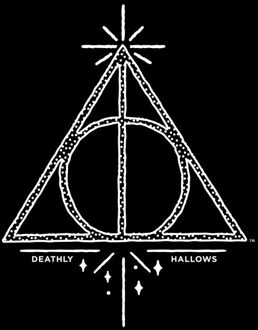Harry Potter Deathly Hallows t-shirt - Zwart - L