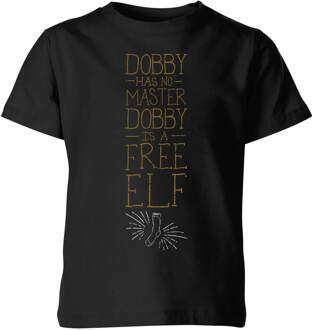 Harry Potter Dobby Is A Free Elf kinder t-shirt - Zwart - 98/104 (3-4 jaar)