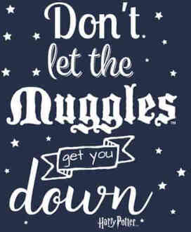 Harry Potter Don't Let The Muggles Get You Down T-shirt - Navy - L Blauw
