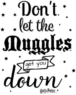Harry Potter Don't Let The Muggles Get You Down T-shirt - Wit - XXL