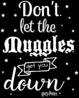 Harry Potter Don't Let The Muggles Get You Down T-shirt - Zwart - 3XL
