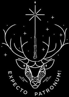 Harry Potter Expecto Patronum dames t-shirt - Zwart - XXL