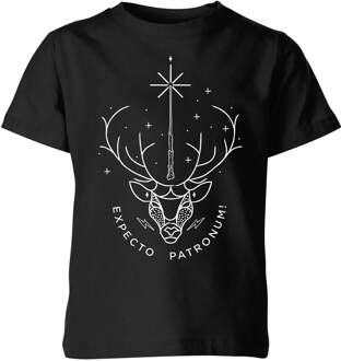 Harry Potter Expecto Patronum kinder t-shirt - Zwart - 146/152 (11-12 jaar)