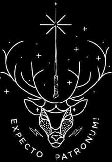 Harry Potter Expecto Patronum trui - Zwart - XL