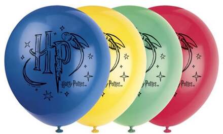 Harry Potter feestballonnen HP kleurrijk 30cm (8st) Multikleur - Print