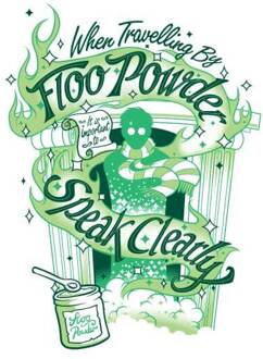 Harry Potter Floo Powder dames t-shirt - Wit - XXL