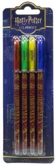 Harry Potter Gel Pens 4-Pack Colourful Crest