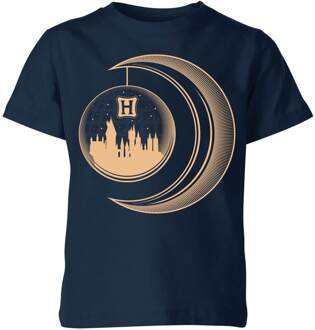 Harry Potter Globe Moon kinder t-shirt - Navy - 134/140 (9-10 jaar)