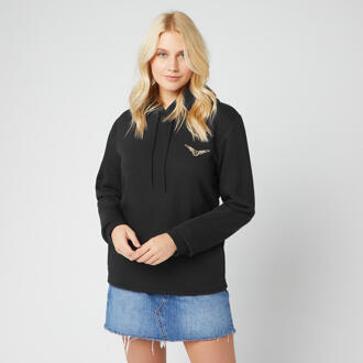 Harry Potter Golden Snitch Unisex Embroidered Hoodie - Black - S Zwart