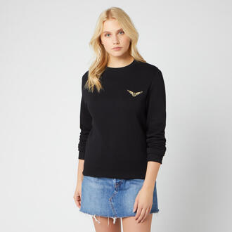 Harry Potter Golden Snitch Unisex Embroidered Sweatshirt - Black - M Zwart