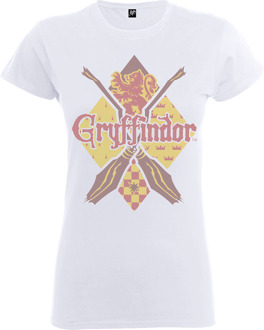 Harry Potter Gryffindor Dames T-shirt - Wit - L