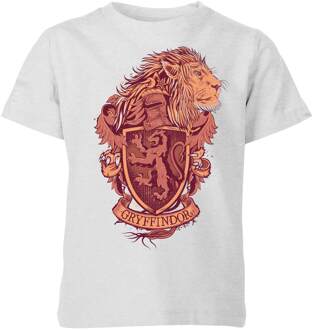 Harry Potter Gryffindor Drawn Crest kinder t-shirt - Grijs - 110/116 (5-6 jaar)