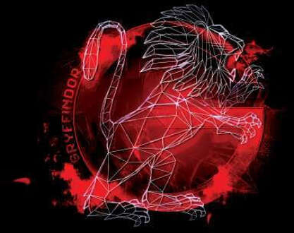 Harry Potter Gryffindor Geometric trui - Zwart - L