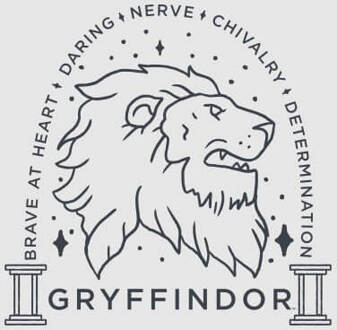 Harry Potter Gryffindor Linework dames t-shirt - Grijs - XS