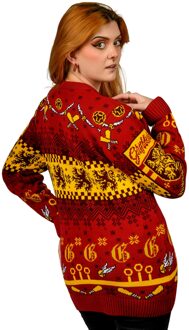 Harry Potter Gryffindor Quidditch Knitted Christmas Jumper - S