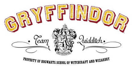 Harry Potter Gryffindor Team Quidditch Dames T-shirt - Wit - M