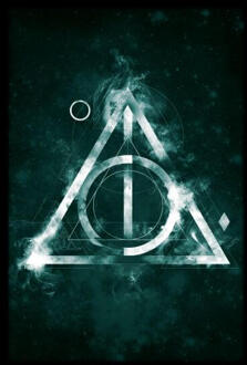 Harry Potter Hallows Painted dames t-shirt - Zwart - S