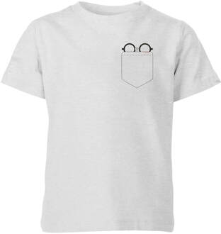 Harry Potter Harry Potter Pocket Glasses kinder t-shirt - Grijs - 122/128 (7-8 jaar)