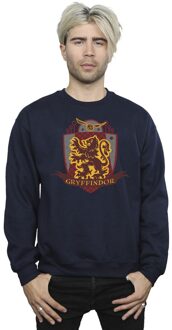 Harry Potter Heren Gryffindor borstembleem Sweatshirt (Marineblauw) - maat 4XL Navy