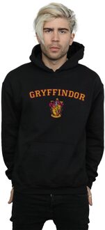 Harry Potter Heren Gryffindor Crest Hoodie (Zwart) - XL