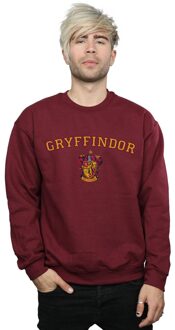 Harry Potter Heren Gryffindor Crest Sweatshirt (Bourgondië) - maat XL Bourgogne