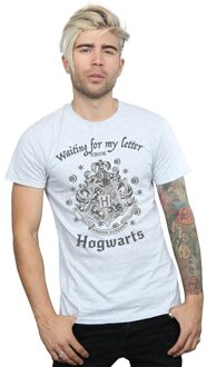 Harry Potter Heren Hogwarts Wachten Op Mijn Brief T-Shirt (Sportgrijs) - maat Lichtgrijs