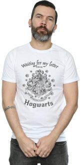 Harry Potter Heren Hogwarts Wachten Op Mijn Brief T-Shirt (Wit) - maat S