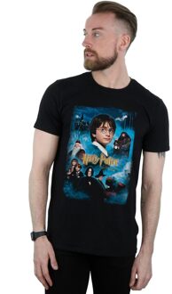 Harry Potter Heren Steen der Wijzen T-Shirt (Zwart) - 2XL