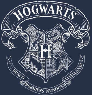 Harry Potter Hogwarts Crest Hoodie - Navy - XXL