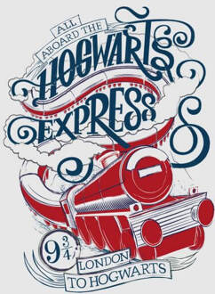 Harry Potter Hogwarts Express dames t-shirt - Grijs - 4XL