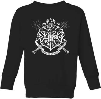 Harry Potter Hogwarts House Crest Kids' Sweatshirt - Black - 134/140 (9-10 jaar) - Zwart - L