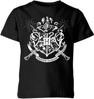 Harry Potter Hogwarts House Crest Kids' T-Shirt - Black - 110/116 (5-6 jaar) - Zwart - S