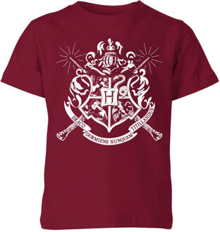 Harry Potter Hogwarts House Crest Kids' T-Shirt - Burgundy - 98/104 (3-4 jaar) - Burgundy - XS