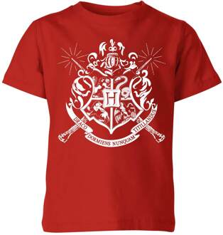 Harry Potter Hogwarts House Crest Kids' T-Shirt - Red - 146/152 (11-12 jaar) Rood - XL