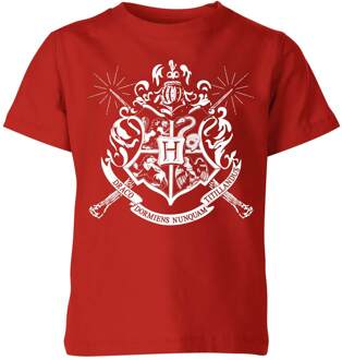 Harry Potter Hogwarts House Crest Kids' T-Shirt - Red - 98/104 (3-4 jaar) - Rood - XS