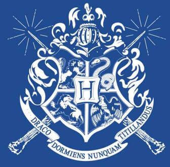 Harry Potter Hogwarts House Crest Men's T-Shirt - Blue - XL Blauw