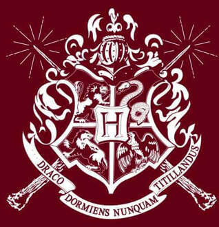 Harry Potter Hogwarts House Crest Men's T-Shirt - Burgundy - S Rood
