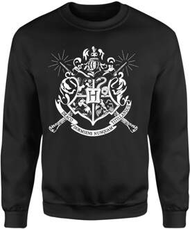 Harry Potter Hogwarts House Crest Sweatshirt - Black - S Zwart